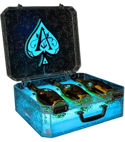 Amazon｜シャンパンケース LED カラフルな光るワインディスプレイ